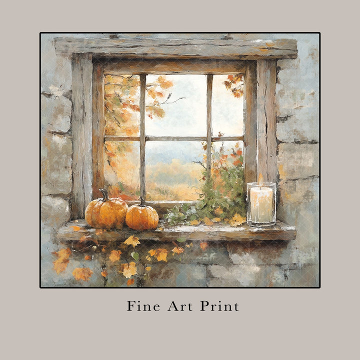 Autumn Window 2 Art Print