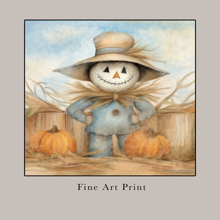 Happy Scarecrow Art Print