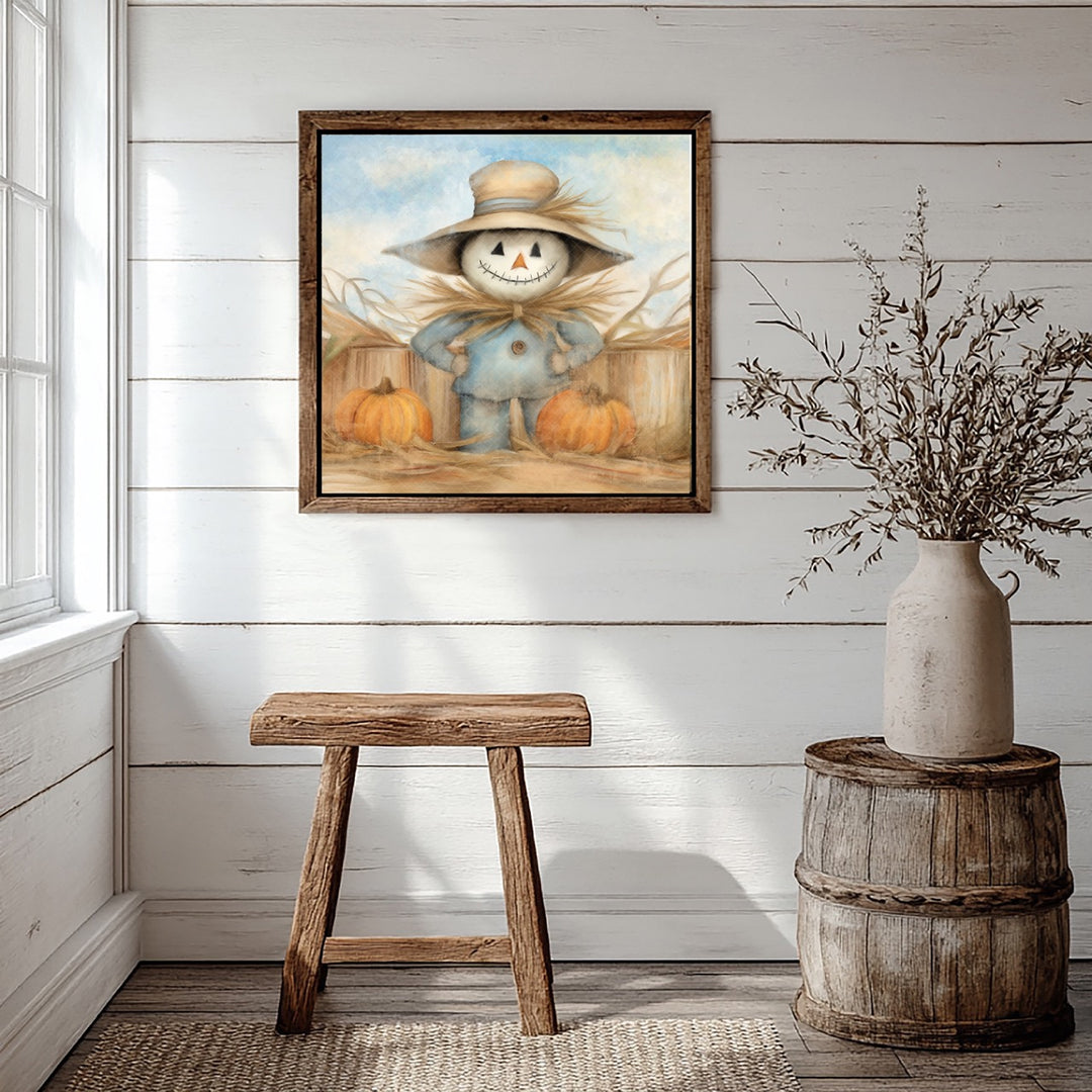 Happy Scarecrow Art Print