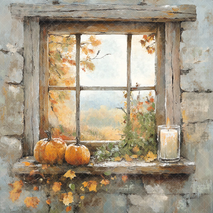Autumn Window 2 Art Print
