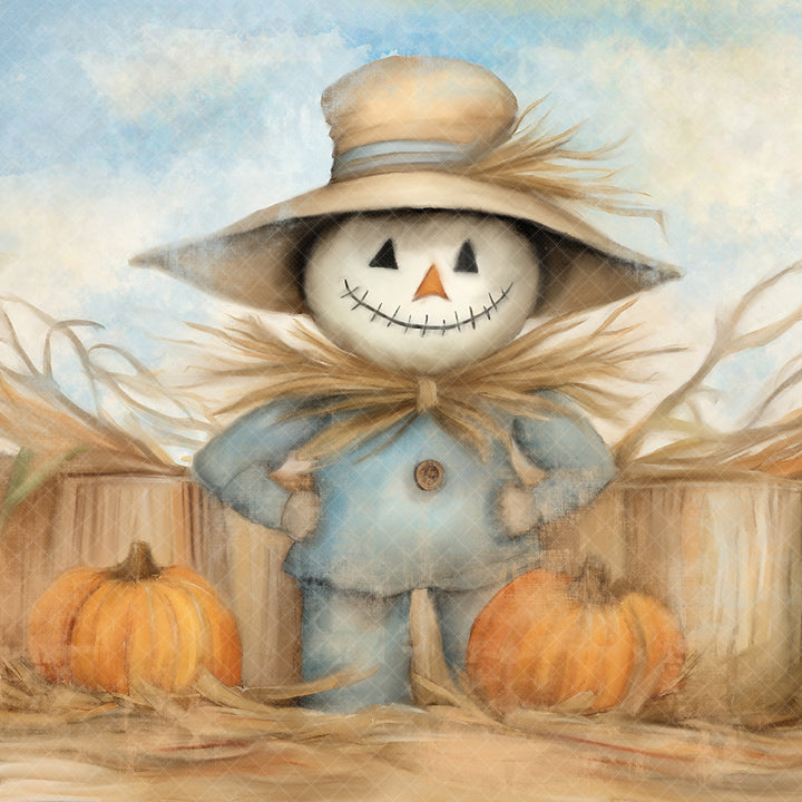 Happy Scarecrow Art Print