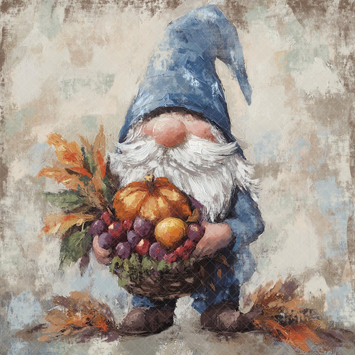Thanksgiving Gnome Art Print